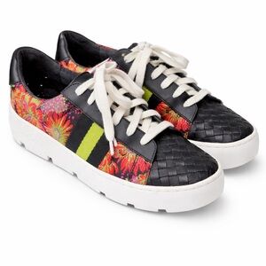 Floral Black Sneakers
